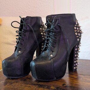studded platform bootie